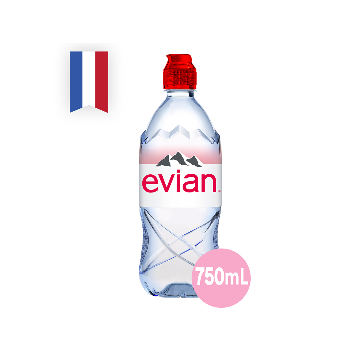 EVIAN Natural Mineral Water – Rebirth 750ml – Federated