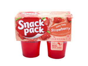 SNACK PACK Juicy Gels Strawberry 3.25ozx4