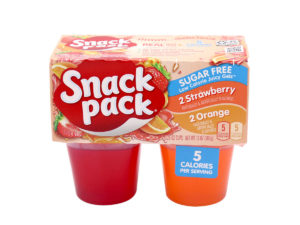 SNACK PACK Juicy Gels Strawberry Orange Sugar Free 3.25ozx4