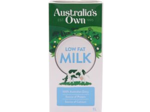 AUSTRALIA’S OWN Low Fat Dairy Milk 1L 1X12