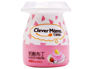 CLEVER MAMA Cheese Pudding Strawberry 118g 6s x12