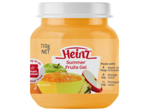 HEINZ Summer Fruits Gel 6Mos+Jar 110gx6