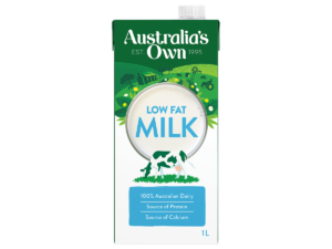 AUSTRALIA’S OWN Low Fat Dairy Milk 1L 1X12
