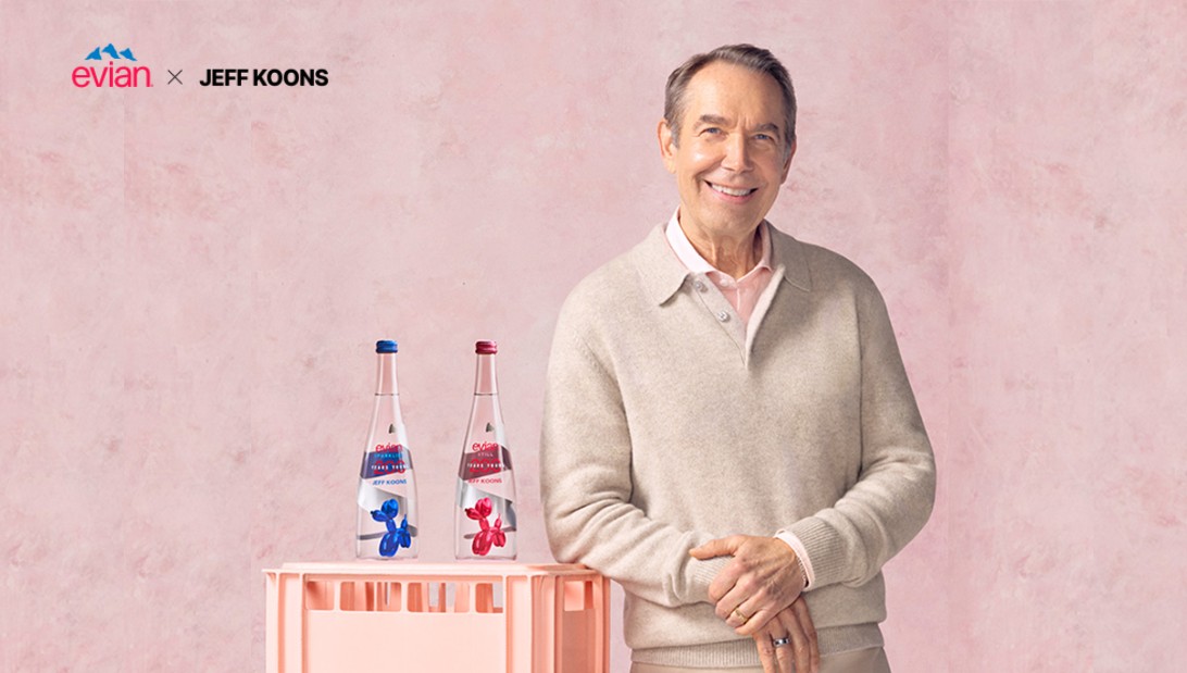 evian x Jeff Koons glass